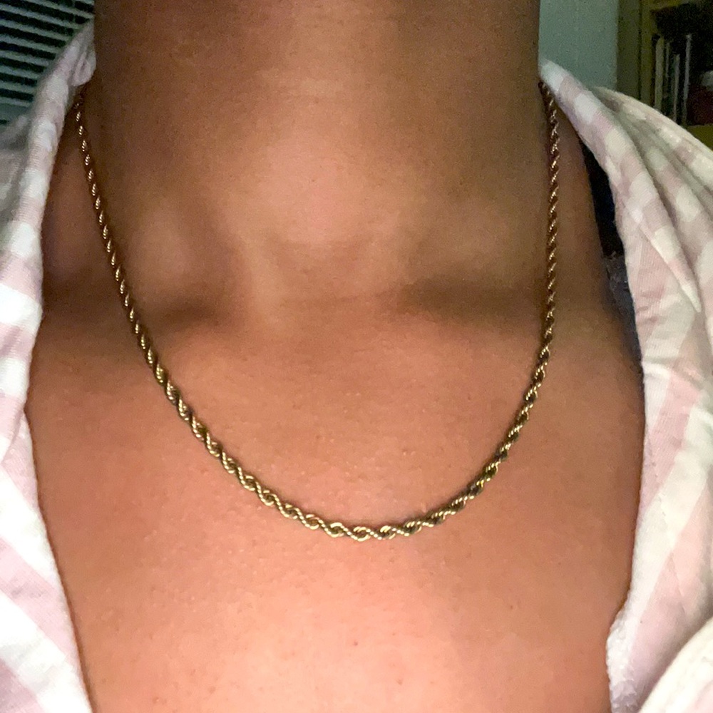 Golden Rope Chain - Picture 2 of 2